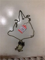 Owl Necklace - Costume Jewelry