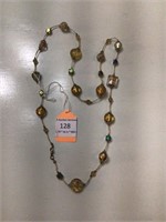 Glass Bead Necklace - Costume Jewelry