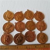 VTG EGYPTIAN COIN TOKEN CHARM / JEWELRY COMPONENTS