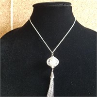 KOREAN SILVER CHAIN & CHINESE BALL NECKLACES 3 PCS