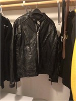 Men's Diamond Plate Buffalo Leather Jacket XL