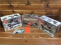3 1:25 scale race car models