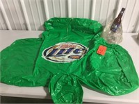 Miller Lite blow up clover and ice bottle