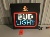 18"X18" lighted Bud light works