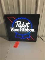 18"X18" Pabst lighted sign works