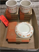 Longaberger pottery cand corn dishes