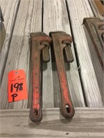 2 18" rigid pipe wrenches