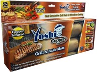 Yoshi Copper Grill Mats; Heavy Duty Up to 500