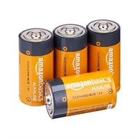 Basics 4 Pack C Cell Alkaline Batteries