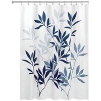 iDesign 72-Inch x 72-Inch Leaves Fabric Shower