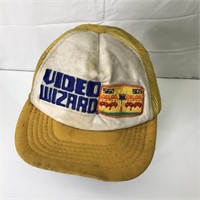 Vintage Video Wizard Snapback Trucker Hat