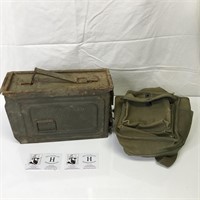Metal Ammo Box and Army Bag
