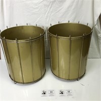 Two Nice Vintage Trash Cans