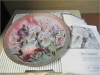 Flower Collector Plate(Iris Quarter )