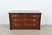 Antique Eastlake Marble Top Chest of Drawers