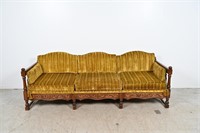 Vintage Ayers Low Profile Velvet Sofa