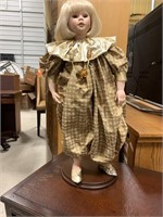 Porcelain Doll w/ Stand