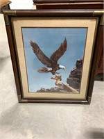 Crystal Skelley Framed Eagle Art