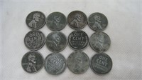 Lot of 12 1943 D Lincoln Steel Pennies