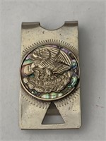 Alpaca Silver Money Clip with Eagle