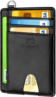 FurArt Slim Minimalist Wallet, Front Pocket