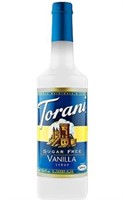 Torani Sugar Free Vanilla Flavor Syrup, 750ml