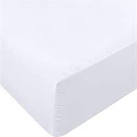 Utopia Bedding Fitted Sheet, Twin, White