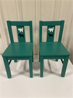 Set of 2 kid's chairs