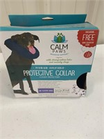 Inflatable protective dog collar