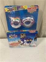 Unicorn swim goggles for kids