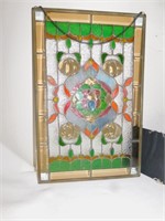 LEAD GLASS PANEL; 21X14"; WITH CHAIN; SMALL 1"