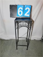 STURDY HEAVY METAL STAND H: 27" 7 1/2" SQUARE