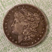 Rare 1892-S Morgan Silver Dollar