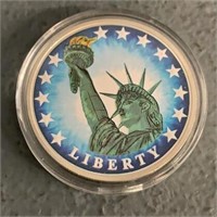 Statue of Liberty Color .999 Silver Coin