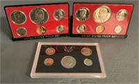 1971,73,74 US Mint Proof Sets