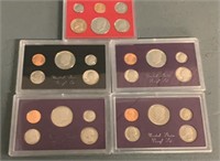 1982,83,84,85,& 86 US Mint Proof Set