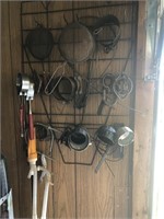 ASSORTED TOOLS ON WALL