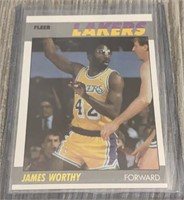 1987 Fleer Mint James Worthy Card