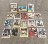 Early 80s Cards Hall of Famers w/ Ricky Henderson