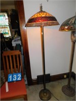 FLOOR LEAF LAMP; 2 BULB; H:67" W:27 1/2"