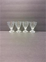 CANDLE WICK SMALL GLASSES 4 PCS