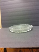 GLASS SERVING PLATTER WITH LID