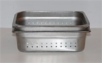 (2) 1/2 SIZE STAINLESS STEEL PERFORATED STEAM PANS