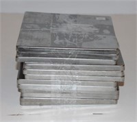 (15) 7" X 7" STAINLESS STEEL COVERS
