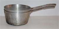 (2) 7 QUART ALUMINUM SAUCE PANS