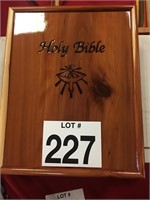 New Holy Bible WITH Cedar wood case