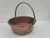 Very Old Copper Pot w/ Brass Handle