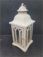 White Metal Farmhouse Lantern