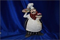 Chef Cookie Jar Ceramic