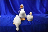 3 Piece Ceramic Duck Lot